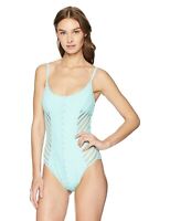 Kenneth Cole New York Womens Over The Shoulder One Piece Swimsuit 