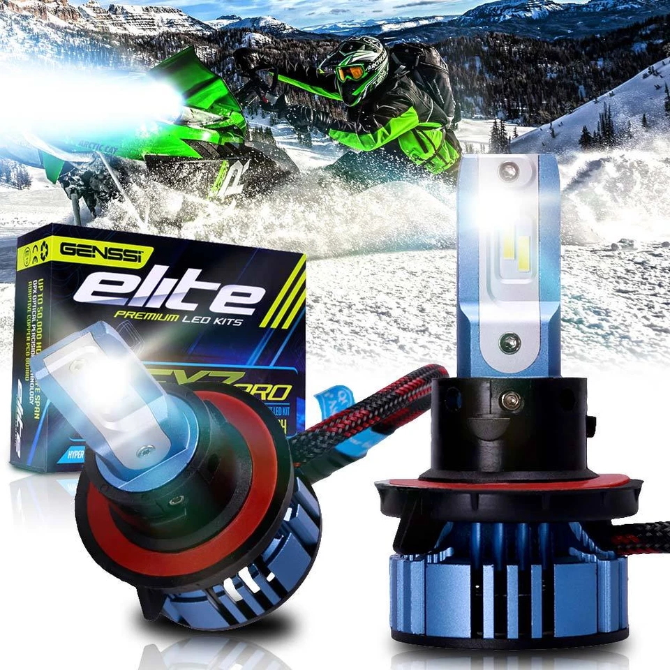 LED Kit Xenon Headlight Kit Hi Low Beam Bulb for Polaris Indy 550 600 Rush  - Image 1 of 4