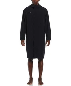 Nike Swimmer Parka Two Way Zipper Full Body Cover Up Black - Picture 1 of 10