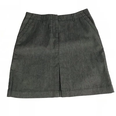 Kenneth Cole Womens Skirt Size 6 Dark Black Stretch Denim Short Mini Skirt Norm - Image 1 of 4