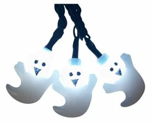 Product Works Batería LED Cuerda de Luz Fantasma, Blanca, 3,5 pies 10 Luces Halloween - Imagen 1 de 1