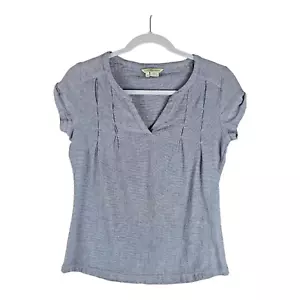 Royal Robbins grau Kurzarm Baumwolle V-Ausschnitt Pullover Bluse Damen Gr. XS - Bild 1 von 7