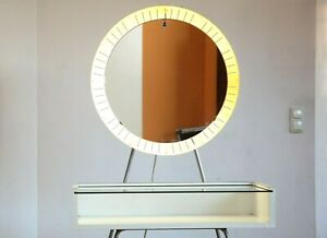 50er Schmink Profi friseur tisch beleuchteter Spiegel illuminated backlit mirror