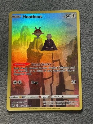Hoothoot TG12/TG30 Trainer Gallery Full Art Rare Holo Pokemon Card Astral Radian - Image 1 of 4