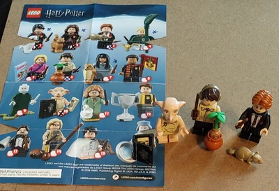 3 LEGO HARRY POTTER MINIFIGURES #71022 - DOBBY, RON WEASLEY & NEVILLE LONGBOTTOM - Image 1 of 4