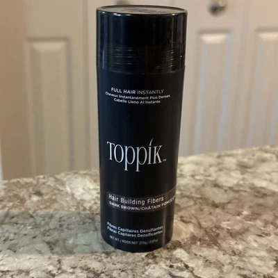 Fibras capilares Toppik en marrón oscuro 27,5 gr / 0,97 oz NUEVO SELLADO Foto 1 de 4