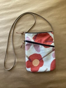 Sally Spicer San Francisco Floral Crossbody Orange Purple Summer - Picture 1 of 10