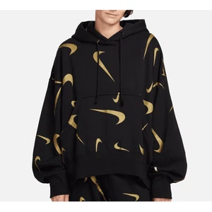 Sudadera con capucha Nike para mujer talla M negra dorada - Imagen 1 de 4