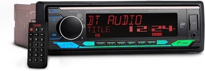 DS18 SDX-P200 SINGLE-DIN DSP BT DIGITAL MEDIA RECEIVER w/ BUILT-IN 240W RMS AMP - Image 1 of 4