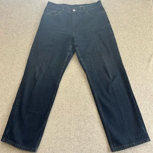 Vintage Levi's 577 Jeans Women's 14 Lower Rise Loose Fit Dark Wash Denim 34x30 - Picture 1 of 11