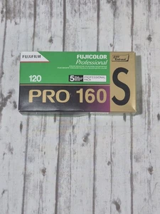 Película Fuji Pro 160S 120 ISO 160 FujiColor exp 2010 nueva caja sellada de fábrica - Imagen 1 de 4