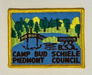 Vintage BSA Camp Bud  Schiele Patch, Piedmont Council NC Patch, New Condition - Picture 1 of 2