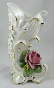 RAR Vintage KARL-HEINZ KLETTE Küps DRESDEN Füllhorn Porzellan VASE Goldrand - Bild 1 von 9