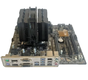 Asus Q170M-C, LGA 1151; i7 7700k CPU, 8G. Peerless Assassin Cooler & Backplate. - Afbeelding 1 van 3