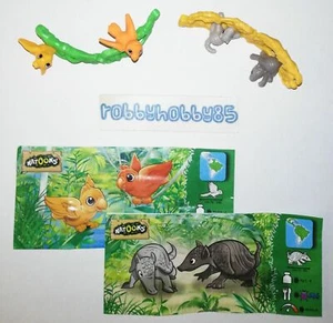 SERIE COMPLETA ANIMALI CON NIDO SE158 - SE160 + 2 BPZ VARIANTI KINDER 2019/2020 - Picture 1 of 3