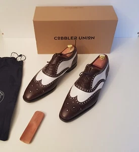 Cobbler Union - Spectator Oxford Herrenschuhe in Braun und Weiß, Größe 44 - Bild 1 von 19