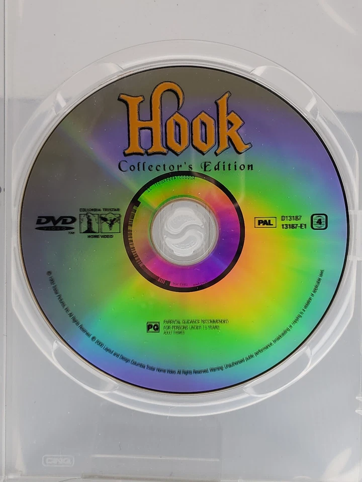 Hook DVD, 1991 Robin Williams Dustin Hoffman Julia Roberts, Bob Hoskins, Maggie - Image 1 of 1