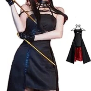 NEW ! Yor Forger From Spy X Family Costume Reversible Black Red Satin Size M - Picture 1 of 10