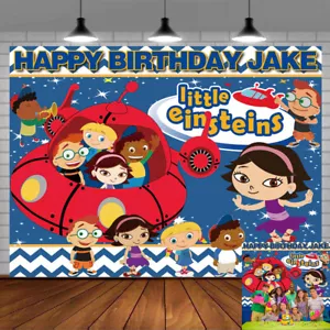 Little Einstein Personalizado Personalizado Banner Telón de Fondo Fiesta Decoración Regalo de Cumpleaños - Imagen 1 de 6