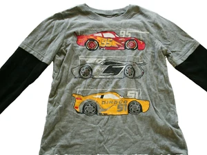 Jumping Beans Boys Cars 3 T-Shirt Lightning McQueen Gray Long Sleeve 7 - Picture 1 of 12