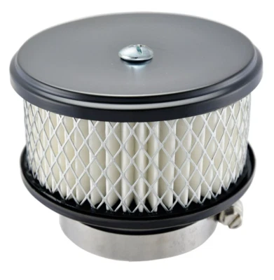 Limpiador de aire con abrazadera negra de 4" x 2" entrada de 2-5/8 pulgadas elemento de papel Stromberg 97 Foto 1 de 4