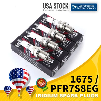 4 piezas bujías de iridio calidad OEM PFR7S8EG 1675 para Audi allroad 2013-2015 Foto 1 de 4