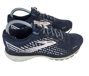 Brooks Ghost 13 Gray Pearl Hushed Violet Running Walking Shoes Women size 7 - Picture 1 of 7