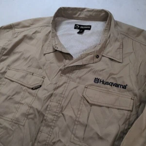 Dri Duck Husqvarna Embroidered Snap Vented Field Shirt Men's Size 2XL - Picture 1 of 12