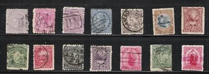 New Zealand 1874 - 1909 Scott's #51 - #131, 14 Different Stamps, Cat$100 3 View - Picture 1 of 3
