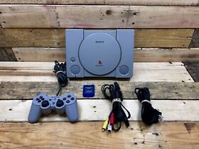 PlayStation 1 PS1 Console Gray SCPH-7501 TESTED & WORKING