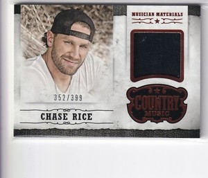 Chase Rice 2014 Panini Country Musician Materials  M-CR, 352/399