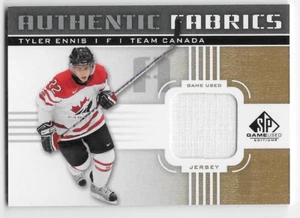 11/12 SP GAME USED AUTHENTIC FABRICS GOLD 'O' GAME JERSEY Tyler Ennis #AFTE - Picture 1 of 1