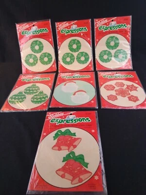 Vintage Dritz Iron On Decorations Christmas Colorfast Washable NonToxic Lot of 7 - Image 1 of 4