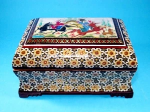 TOLLE VINTAGE HOLZKISTE AUS DEM NAHEN OSTEN, SCHÖNE DEKORATION!!! - Bild 1 von 10