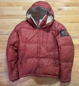 True Religion American Flag Duck Down Duck Feather Hooded Puffer Men’s Size 2XL - Picture 1 of 7