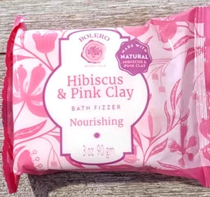 Bolero Beverly Hills Natural Hibiscus & Pink Clay Bath Fizzer - Picture 1 of 2