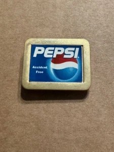 Vintage PEPSI Employee Accident Free Hat Lapel Pin Tie Tac - Picture 1 of 1