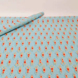 Swimmers Acrylversiegelt Baumwollstoff Beschichtet beschichteter Stoff Swimming - Bild 1 von 3