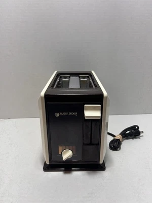 Tostadora vintage Black & Decker 2 rebanadas - marrón y blanco T220 - FUNCIONA PROBADA Foto 1 de 3