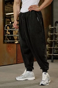 NEU YoungLA Harem Jogginghose Kordelzug schwarz Herren Größe Small Activewear AUSVERKAUFT - Bild 1 von 8