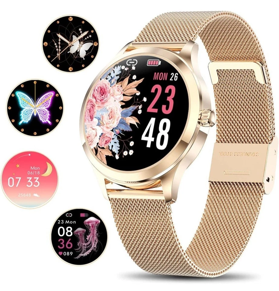 Smart Watch Damen, elegant&stilvoll Smart Watch Fitness Tracker mit IP68... - Bild 1 von 1