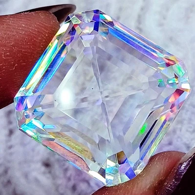 Certified 67.95 Ct Mystic Quartz In Rainbow Color Octagon Loose Gemstone - Image 1 of 4