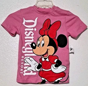 Auténtica Camisa Rosa Disney Resort Minnie Mouse Talla S (5/6) Manga Corta NUEVA  - Imagen 1 de 7