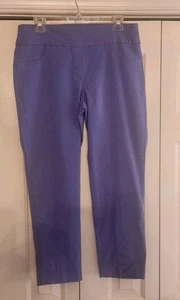 Ruby Rd. Capri Pants Womens Size 10 Purple Stretch Waist New Without Tags  - Picture 1 of 4