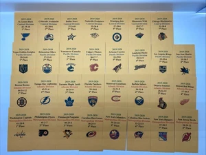 2019-2020 APBA Hockey bedruckte Aufbewahrungsumschläge mit Statistiken und Logo. - Bild 1 von 3