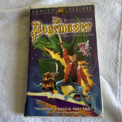 The Pagemaster VHS, 1995 20th Century Fox Macaulay Culkin Clamshell - Image 1 of 4
