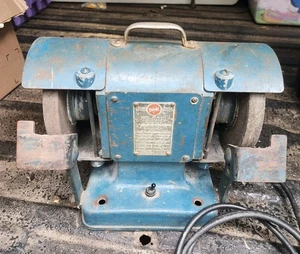 VINTAGE 1940s DIEHL INDUSTRIAL BENCH GRINDER USA 1/4hp WHEEL 6" - Picture 1 of 18