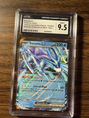 Suicune EX 010/034 Trading Card Game Classic Holo CGC 9.5 - Image 1 of 2