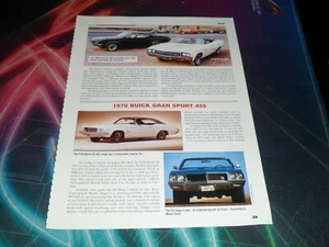 Buick Gran Sport 455 y Skylark GSX original 1970 escritura en color - Imagen 1 de 2