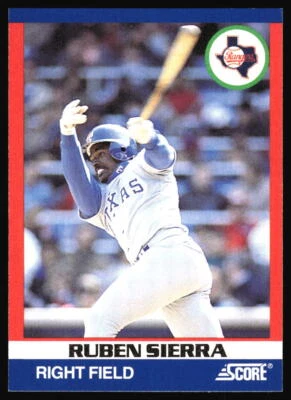 1991 Score 100 Superstars Ruben Sierra #12 Texas Rangers - Image 1 of 2